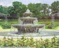 Kaskadenbrunnen Rosengarten